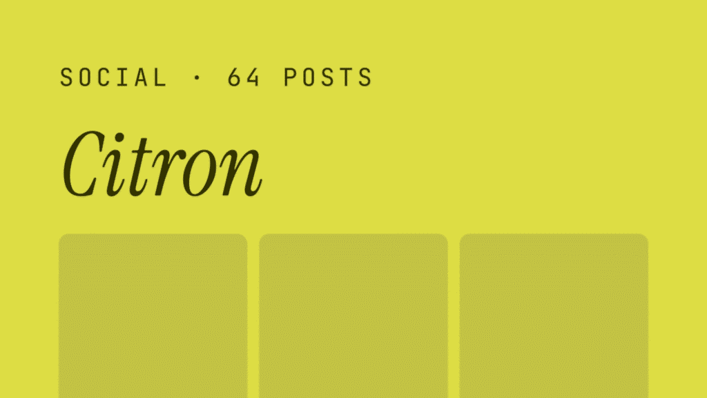 citron — social grid kit